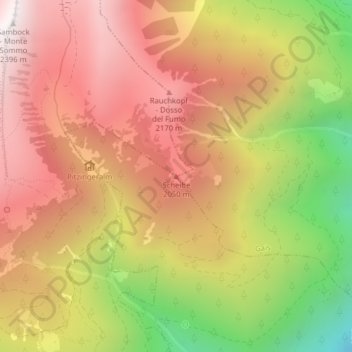 Scheibe topographic map, elevation, terrain