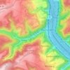 Nauheim topographic map, elevation, terrain