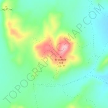 Nutty Putty Cave topographic map, elevation, terrain