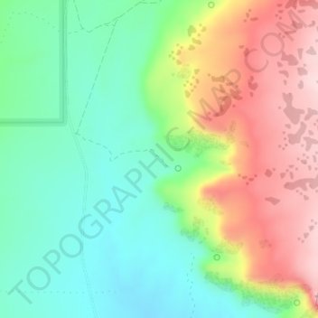 One Mile topographic map, elevation, terrain