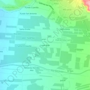 Laran Bajo topographic map, elevation, terrain