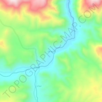 Karimabad topographic map, elevation, terrain