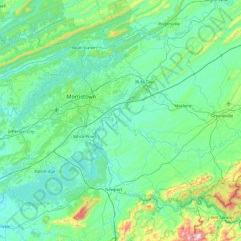 Solomon Island topographic map, elevation, terrain