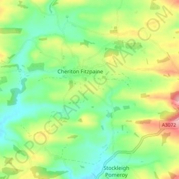 Wordland Cross topographic map, elevation, terrain