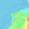 Montañas de Atacames topographic map, elevation, terrain