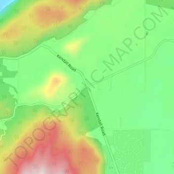 Columbia topographic map, elevation, terrain