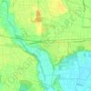 Corteolona topographic map, elevation, terrain