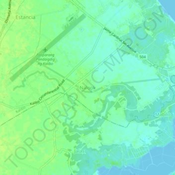 Nalook topographic map, elevation, terrain