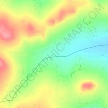park topographic map, elevation, terrain