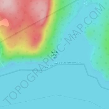 Cap du Garde-Feu topographic map, elevation, terrain