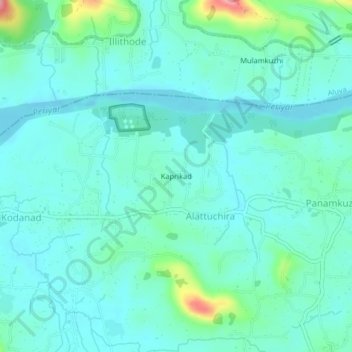 Kaprikad topographic map, elevation, terrain
