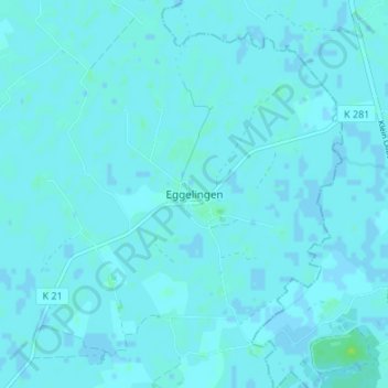 Eggelingen topographic map, elevation, terrain