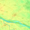 Pabna topographic map, elevation, terrain