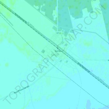 Garza topographic map, elevation, terrain