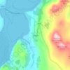 Tongue topographic map, elevation, terrain