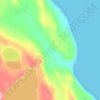 Banks Peninsula topographic map, elevation, terrain