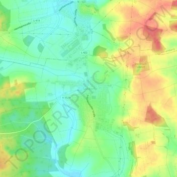 Seedorf topographic map, elevation, terrain