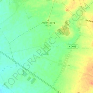 Burghagen topographic map, elevation, terrain