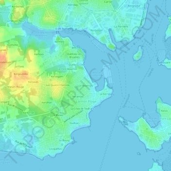Le Bourrigo topographic map, elevation, terrain