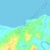 Tiglawigan topographic map, elevation, terrain