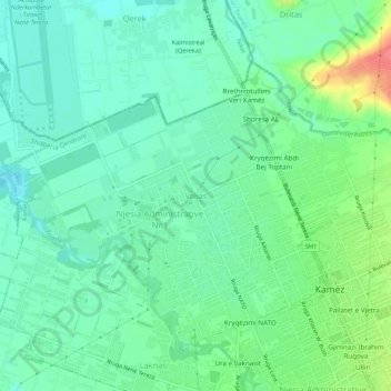 Valias topographic map, elevation, terrain