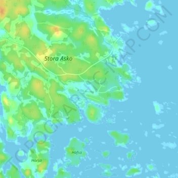 Ytterby topographic map, elevation, terrain