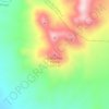 Cerro Tres Puntas topographic map, elevation, terrain
