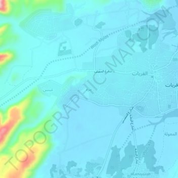 Murrah topographic map, elevation, terrain