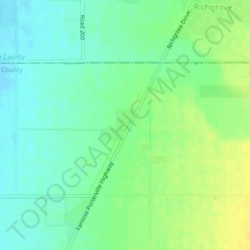 Quality topographic map, elevation, terrain