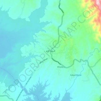 Islamgarh topographic map, elevation, terrain