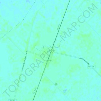 Gorchs topographic map, elevation, terrain