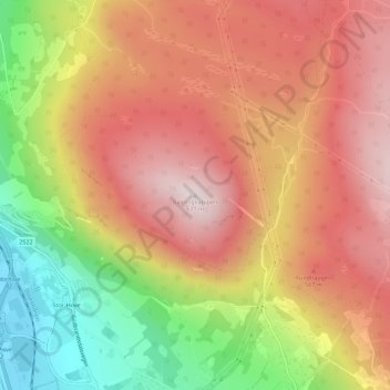 Balbergkampen topographic map, elevation, terrain
