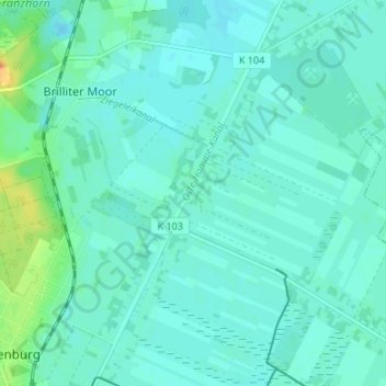 Langenhausen topographic map, elevation, terrain
