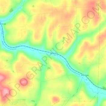 Meharg topographic map, elevation, terrain
