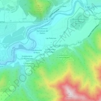 Condominio El Atalaya topographic map, elevation, terrain