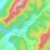Pendajam topographic map, elevation, terrain
