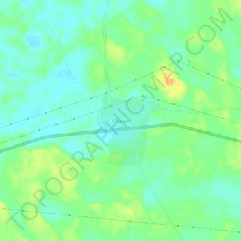 Kitasar topographic map, elevation, terrain