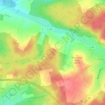 Axhelm topographic map, elevation, terrain