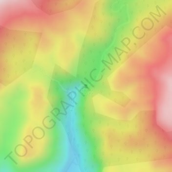 Cachoeira Garã-Garã topographic map, elevation, terrain