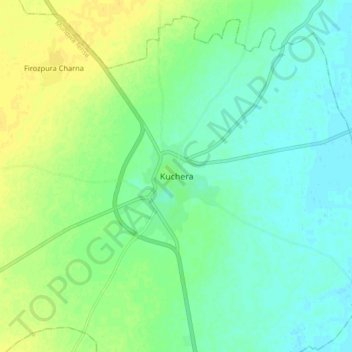 Kuchera topographic map, elevation, terrain
