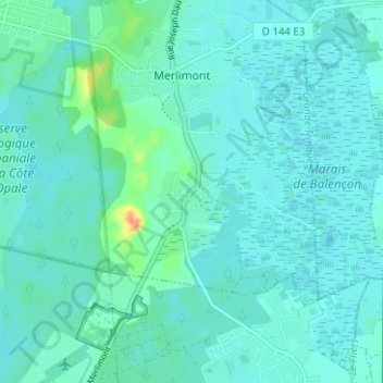 L'Épy topographic map, elevation, terrain