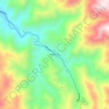 Maitencillo topographic map, elevation, terrain