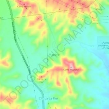Maporal topographic map, elevation, terrain