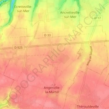 Limerville topographic map, elevation, terrain