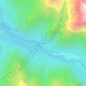 El Boyenar topographic map, elevation, terrain