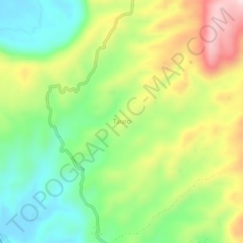 Tauro topographic map, elevation, terrain