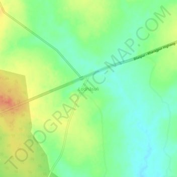 Lodhasuli topographic map, elevation, terrain