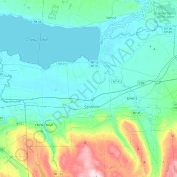Lenox topographic map, elevation, terrain