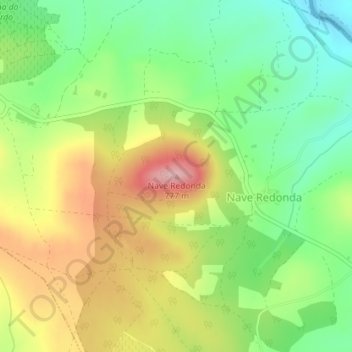 Nave Redonda topographic map, elevation, terrain