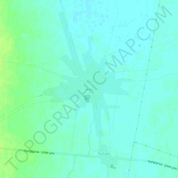 Alay topographic map, elevation, terrain